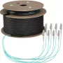 Cabo troncal EFB Elektronik U-DQ ZN BH OM3 8G 1x8 LC-LC 130m Dca LSZH - 130 m O8322S130OM3
