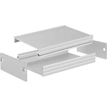 Caixa de perfil de alumínio Bopla Filotec F 524-50 55,3 x 24,4 x 50 mm anodizado 97153050.H