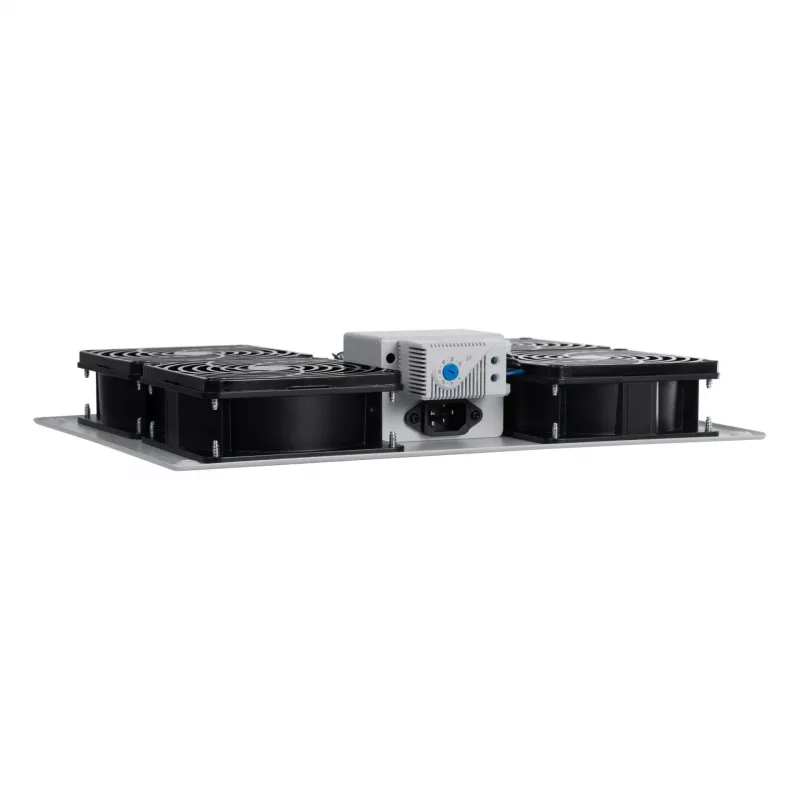 EFB Elektronik PEL-LFD04ET.GR Ventilador de teto quádruplo com termóstato, RAL 7035
