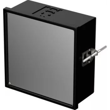 Caixa de embutir Bopla NGS 9806 UNINORM 144 x 144 x 64 mm preto RAL 9005 17980601.MT2