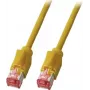 Cabo de patch EFB-Elektronik RJ45 Cat.5e S/UTP PUR, 1m, amarelo, corrente de arrasto K8032.1