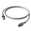 Cabo de patch ZVK GmbH EasyLan PushPull Cat 6 STP, ficha RJ-45 para ficha RJ-45, 1 m, cinzento, bainha anti-dobra moldada CPP1OACACA0010