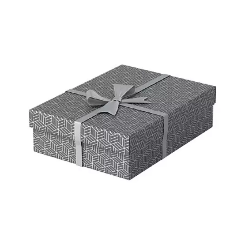 Caixa de armazenamento e presente Esselte Home M, conjunto de 3, cinzento, cartão canelado 100% reciclado, tampa removível 628285