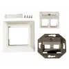 Conjunto de painel de fibra ótica EFB ET-25085FO para 2x E2000, SC simplex, LC duplex, RAL 9010