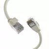 Cabo de patch EFB-Elektronik RJ45 Cat.6A U/FTP TPE 4mm Ultraflex cinzento 1,5m K5547GR.1,5