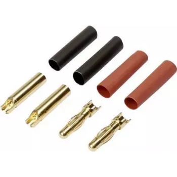 Conjunto de conectores Reely RE-6534192 4 mm banhados a ouro (40 pares)