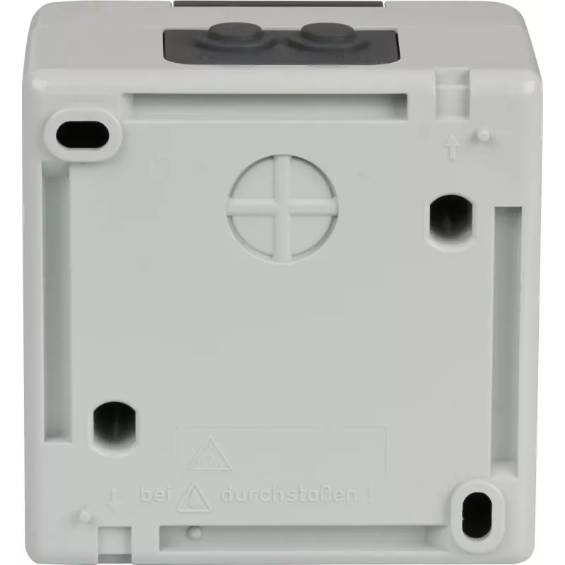 Caixa vazia de superfície para ambientes húmidos EFB ET-25020 para 2 módulos keystone, IP44, cinzento