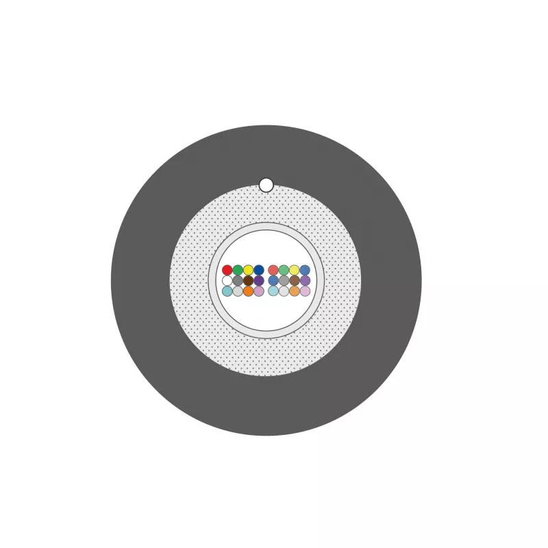 INFRALAN U-DQ(ZN)BH OM3 24G (1x24) Eca 3000N LSZH preto, 7,5mm 54524D1E-CPR