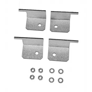 Conjunto de cantoneiras de reforço de estrutura EFB Elektronik WGX-WKS01, aço galvanizado, 4 peças (2x esquerda, 2x direita) para racks de 19 polegadas