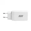 Carregador de parede EFB Elektronik 65W GaN 2x USB-C + USB-A PD3.0 QC3.0 branco G651A2CE