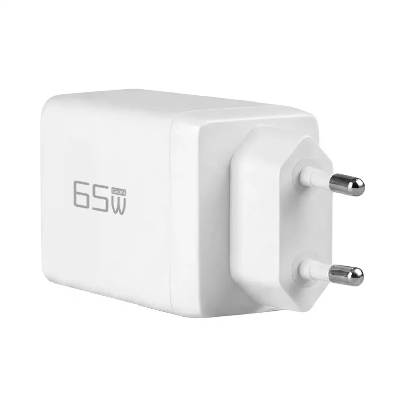 Carregador de parede EFB Elektronik 65W GaN 2x USB-C + USB-A PD3.0 QC3.0 branco G651A2CE