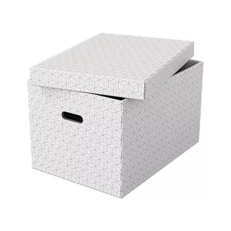 Esselte Home Caixa de arrumação L, conjunto de 3, branco, 628286