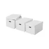 Esselte Home Caixa de arrumação L, conjunto de 3, branco, 628286