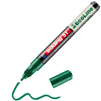 Marcador de verniz edding 51 EcoLine verde 1-2 mm 4-51-004