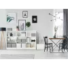 LEITZ Home Cube Conjunto de caixas de arrumação com 3 unidades, branco, 100% cartão canelado reciclado, tampa removível 628288