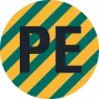 HEIN 172023 Etiqueta de identificação de condutores PE, PET, autoadesiva, amarela/verde, 4 x 12 mm, 1000 etiquetas por rolo