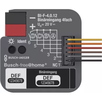 Busch-Jaeger KNX Entrada binária 4 canais encastrar BI-F-4.0.12 2CDG510024R0021
