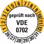 HEIN Industrieschilder 188207 Etiquetas de inspeção VDE 0702, semanas 26-31, 20 mm, adesivo permanente, 500 por rolo