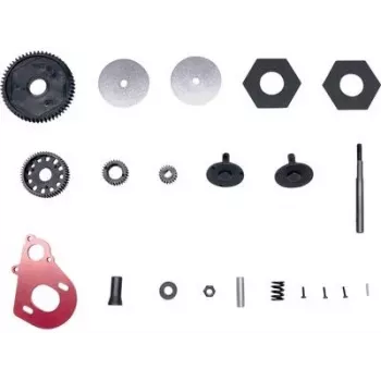 Reely RE-5546595 placa de fixação do motor e conjunto de engrenagem
