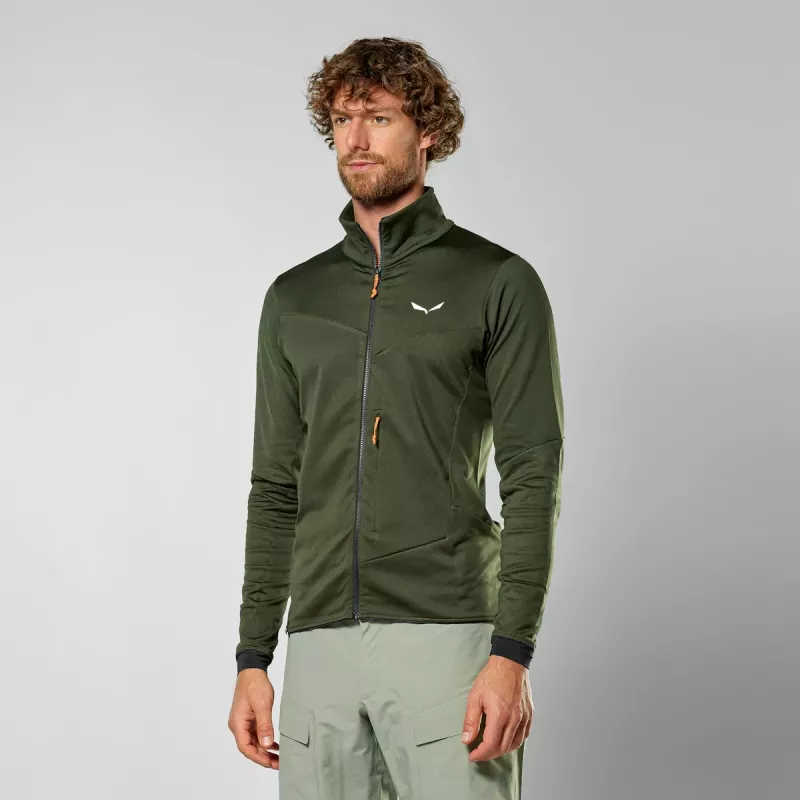 Salewa Sella Crevasse casaco homem polar - Dark Olive, tamanho M