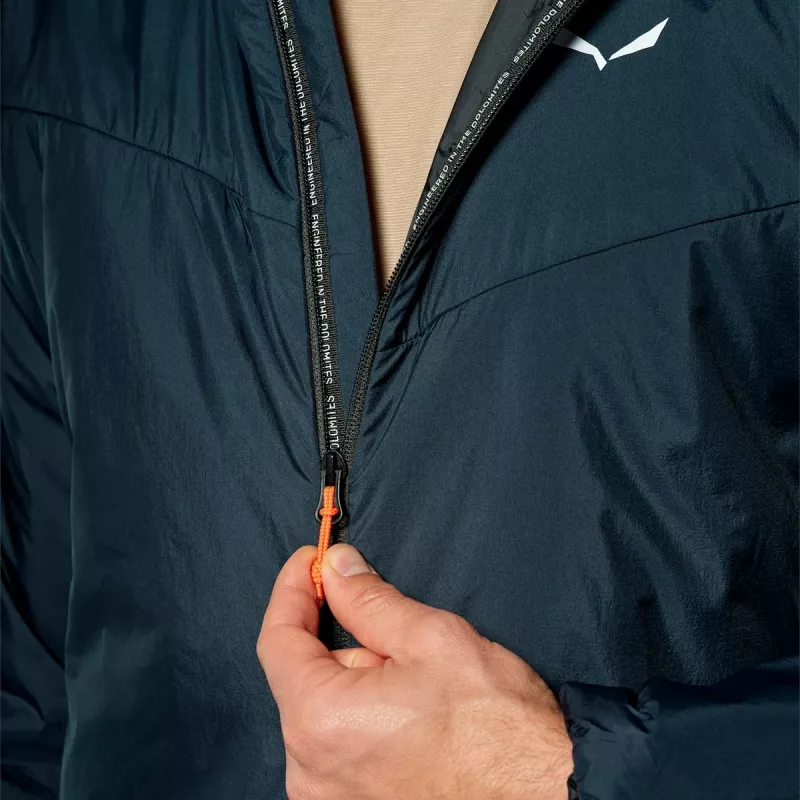 Salewa Puez Catinaccio 2 TirolWool Responsive casaco com capuz homem Navy Blazer tamanho L