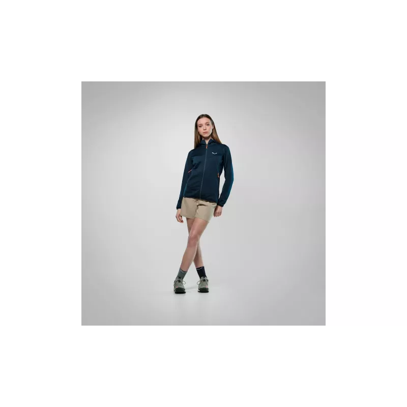 Casaco com capuz em polar Salewa Puez Altavia PL HD mulher - Navy Blazer XS