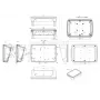 Caixa para display Bopla BoPad BOP 7.0 P-9005-SET, 215 x 150 x 75,70 mm, ABS, preto (RAL 9005) 35107075.HMT1