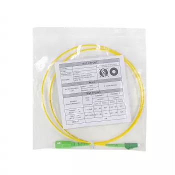 Cabo de patch de fibra ótica LogiLink FPSLS50 monomodo OS2, SC/APC para LC/APC, 9/125 µm, 50 m, amarelo