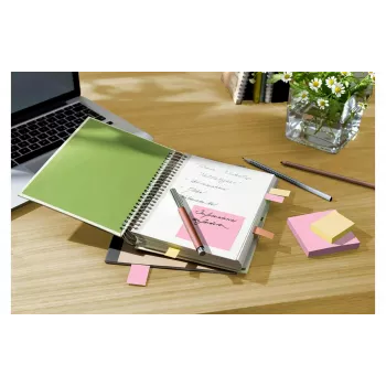 3M Post-it Recycling Notes 655-1RPT-N, 127 x 76 mm, roxo, 100 folhas, papel 100% reciclado