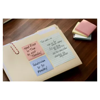 3M Post-it Recycling Notes 655-1RPT-N, 127 x 76 mm, roxo, 100 folhas, papel 100% reciclado