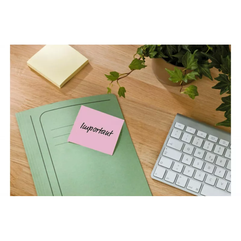 3M Post-it Recycling Notes 655-1RPT-N, 127 x 76 mm, roxo, 100 folhas, papel 100% reciclado