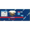 Bosch 2608901655 folhas de lixa para lixadeira orbital, grão 60, 107 x 115 mm, pack de 50