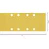 Bosch Accessories 2608901665 papel de lixa para lixadeira orbital grão 240 (C x L) 133 mm x 80 mm 50 unid.