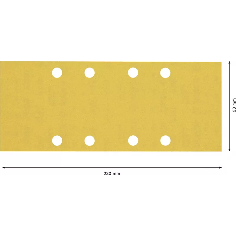 Bosch Accessories 2608901665 papel de lixa para lixadeira orbital grão 240 (C x L) 133 mm x 80 mm 50 unid.