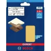 Bosch 2608901668 papel de lixa para lixadeira orbital, conjunto de 10 peças, grão 60/120/180, 107 x 115 mm