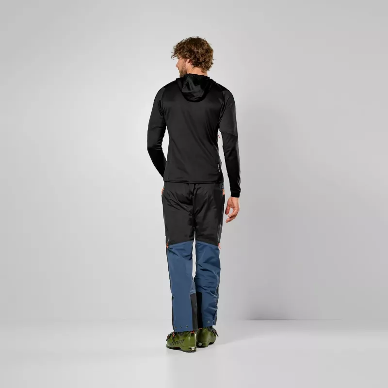 Casaco de lã polar com capuz Salewa Sella Crevasse HD - homem - Black Out - L