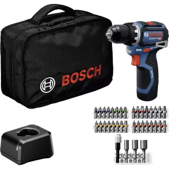 Bosch Professional aparafusadora de percussão sem escovas 12 V 2 Ah com 2 baterias e carregador 0615A500CF