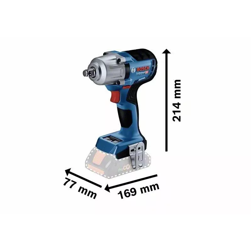 Bosch Professional GDS 18V-450 HC 06019K4003 aparafusadora de impacto a bateria 18V com 2x baterias 5,0Ah, carregador e L-BOXX