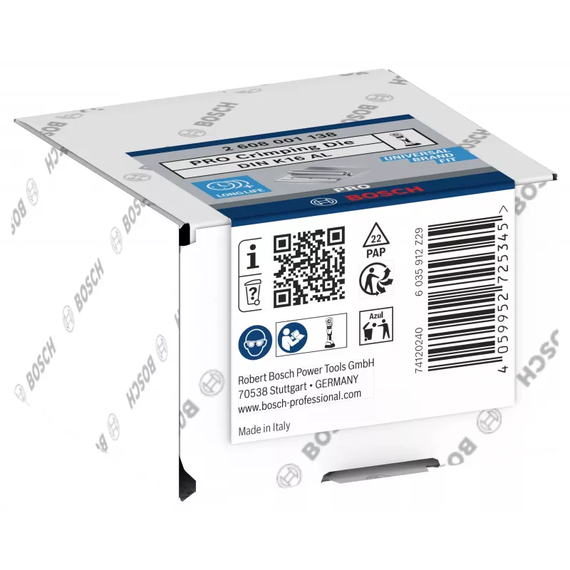 Bosch 2608001138 Cabeça de cravar para terminais tubulares e conectores, 50 mm²