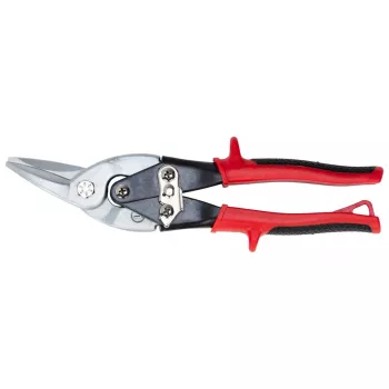 Gedore RED Tesoura para chapa 3301741, corte à direita, 250 mm, lâmina dentada, alavanca de transmissão, punho de 2 componentes