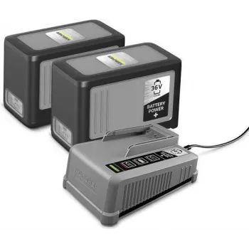 Kit inicial Kärcher Battery Power+ 36/75 – bateria Li-Ion 36V 7,5Ah e carregador rápido 2.445-070.0