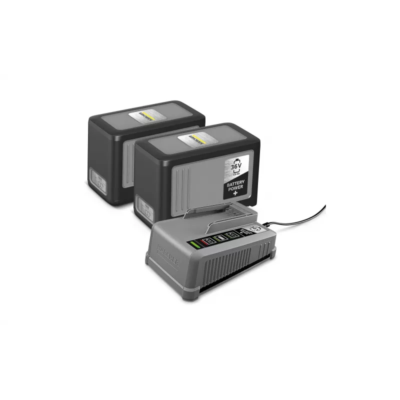Kit inicial Kärcher Battery Power+ 36/75 – bateria Li-Ion 36V 7,5Ah e carregador rápido 2.445-070.0
