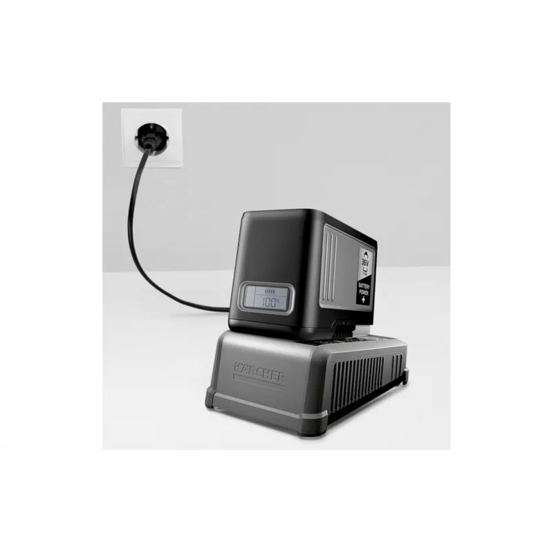 Kit inicial Kärcher Battery Power+ 36/75 – bateria Li-Ion 36V 7,5Ah e carregador rápido 2.445-070.0