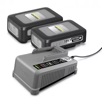 Kit inicial Kärcher Battery Power+ 18/30 2.445-072.0 - bateria Li-Ion 18V 3,0Ah e carregador