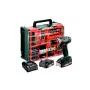 Berbequim aparafusador sem fios Metabo BS 18 Quick Set 602217710 18 V 2,0 Ah Li-Ion Brushless com 2 baterias, carregador e mala