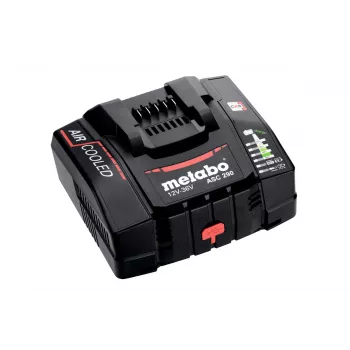 Carregador rápido com arrefecimento por ar Metabo ASC 290 12-36 V, 8,0 A, Li-Ion/LiHD, montável na parede, indicador LED 627370000