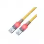 Cabo patch LED Easylan DualBoot RJ45 S/FTP Cat.6 (Class E), com fichas saCon, LSOH, amarelo, 25 m CS1OYCDCD0250