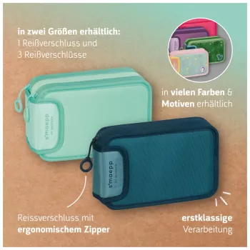 BRUNNEN s'maepp Sweet Colour Code estojo de lápis preenchido, verde, 34 peças, 20 x 7,5 cm 104942150