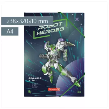 BRUNNEN pasta de arquivo ROBOT HEROES DIN A4 azul-escuro mint 1041604421