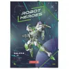 BRUNNEN pasta de arquivo ROBOT HEROES DIN A4 azul-escuro mint 1041604421